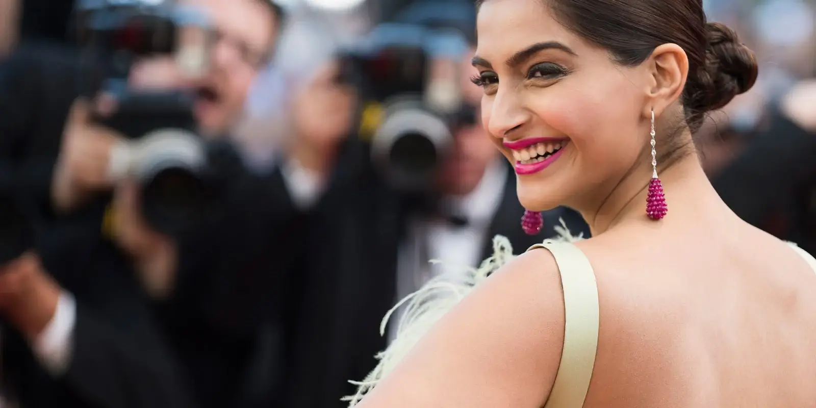 Indian TV Model Sonam Kapoor Closeup Smiling Face